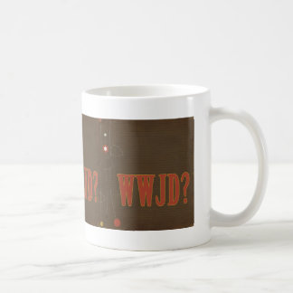 Mug Texte rustique WWJD fantaisie