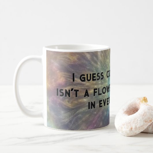 Mug Texte sarcastique au bon sens (Avec donut)