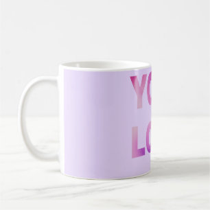 Mug texte simple minimal ajoutez votre logo/dessin ici