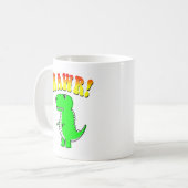 Mug Texte Super T-Rex Rex mou et en colère (Devant gauche)