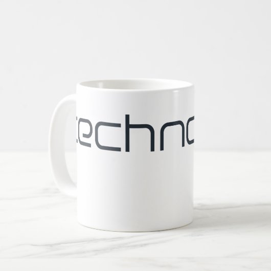 Mug Texte Techno Cool Technotext (Devant gauche)