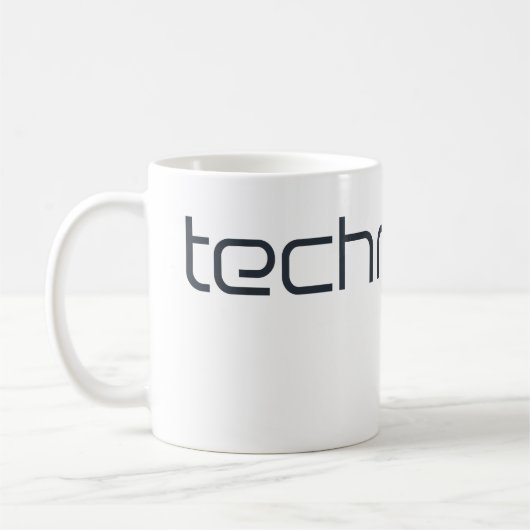 Mug Texte Techno Cool Technotext (Gauche)