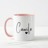 Mug Texte tendance Personnalisé Grand Nom Moderne Appr (Gauche)