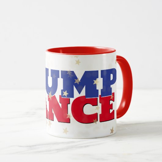 Mug Texte TRUMP & VANCE Sur Étoiles (Devant droit)