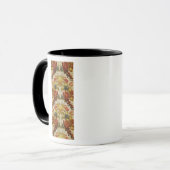 Mug Textile avec un motif floral de répétition (Devant gauche)