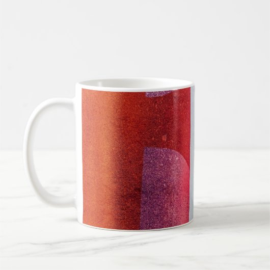 Mug textile blanc et rouge (Gauche)