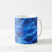 Mug textile bleu (Devant droit)