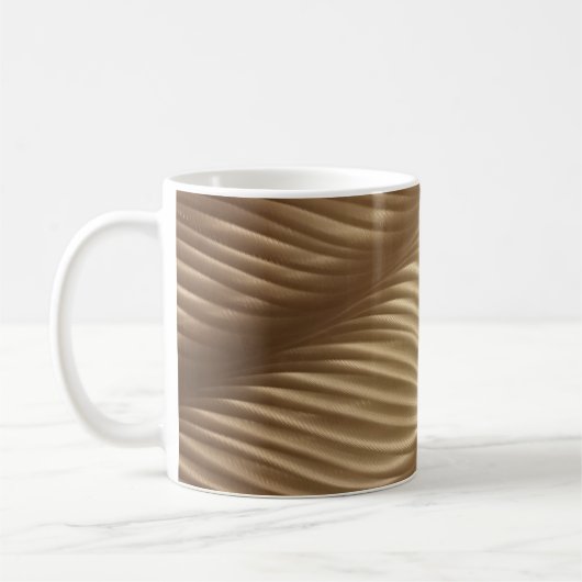 Mug TEXTILE Brown ET BLANC STRIPÉ (Gauche)
