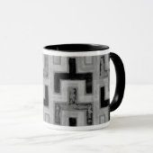 Mug Textile de boue africain avec Motifs géométriques (Devant droit)