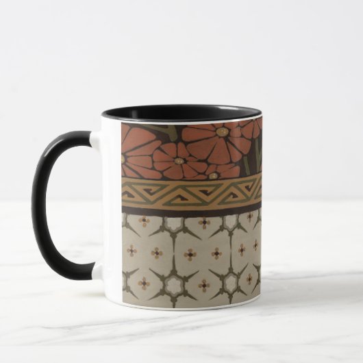 Mug Textile d'origine avec Motifs décoratifs (Gauche)
