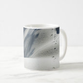 Mug textile floral bleu et blanc (Devant droit)