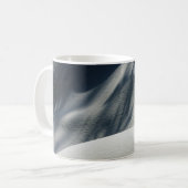 Mug textile floral bleu et blanc (Devant gauche)