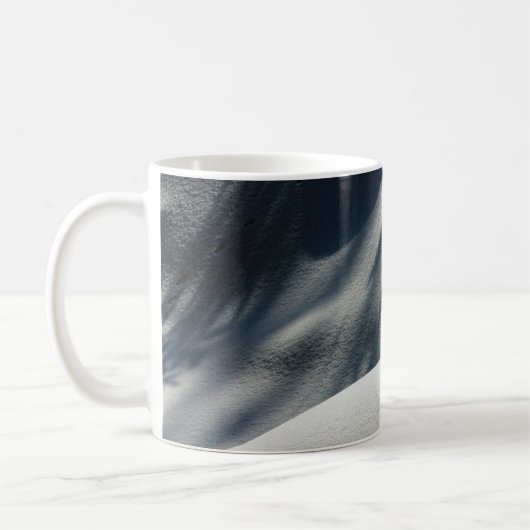 Mug textile floral bleu et blanc (Gauche)