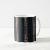 Mug textile noir et gris (Devant droit)