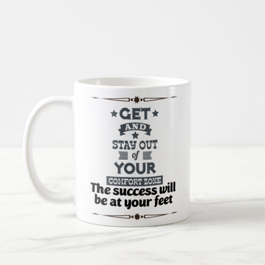 Mug Textographie calligraphie citations motivationnell (Gauche)