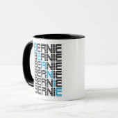 Mug textStacks de ponceuses de BERNIE (Devant gauche)