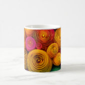 Mug Texture abstraite de cercles concentriques multico (Centre)