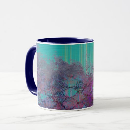 Mug Texture abstraite de sirène (Devant gauche)
