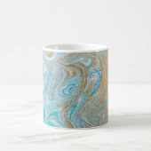 Mug texture Abstraite en marbre bleu (Centre)