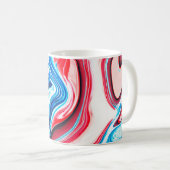 Mug texture Abstraite en marbre liquide coloré (Devant droit)