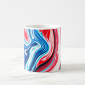Mug texture Abstraite en marbre liquide coloré (Centre)