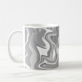 Mug Texture Abstraite en marbre - Tons gris (Gauche)