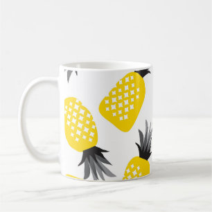 Mug Texture ananas, Motif d'été Vintage.
