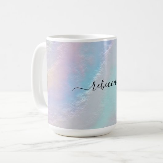 Mug Texture arc-en-ciel Abstraite (Devant gauche)