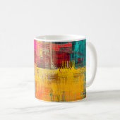 Mug texture arrière - plan Abstraite. 2d illustration. (Devant droit)