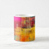 Mug texture arrière - plan Abstraite. 2d illustration. (Centre)