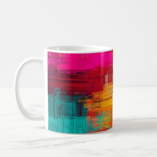 Mug texture arrière - plan Abstraite. 2d illustration. (Gauche)