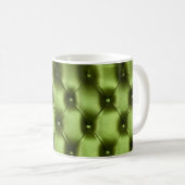 Mug texture Arrière - plan du capitone vert foncé auth (Devant droit)