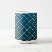 MUG TEXTURE BLEUE RESSEMBLE AVEC MOTIF DIAMOND OR (Centre)