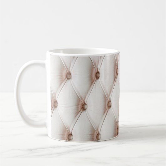 Mug Texture classique en cuir de luxe, vieille couleur (Gauche)