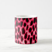 Mug Texture cuir léopard aux couleurs noir et rouge (Centre)