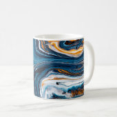 Mug Texture d'art fluide. Arrière - plan avec mélange (Devant droit)
