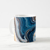 Mug Texture d'art fluide. Arrière - plan avec mélange (Devant gauche)