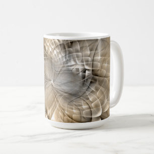 Mug Texture d'art fractal abstrait aux tons terreux
