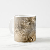 Mug Texture d'art fractal moderne abstrait Tons de Ter (Devant gauche)