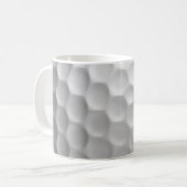 Mug Texture de balle de golf blanche gaufree (Devant gauche)