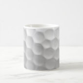Mug Texture de balle de golf blanche gaufree (Centre)