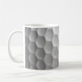 Mug Texture de balle de golf blanche gaufree (Gauche)