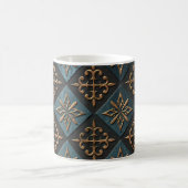 Mug Texture de bronze avec motif de sculpture. (Centre)
