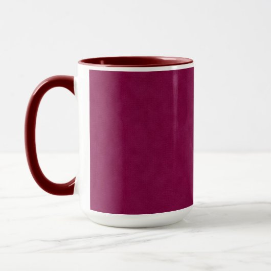 Mug Texture de Denim magenta chaud, (Gauche)