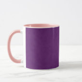 Mug Texture de Denim Violet, (Gauche)