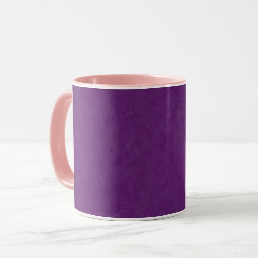 Mug Texture de Denim Violet, (Devant gauche)