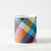 Mug Texture de fermeture de tissu, tissage de style th (Centre)