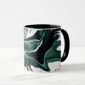 Mug Texture de flux de marbre liquide fluide élégant a (Devant droit)
