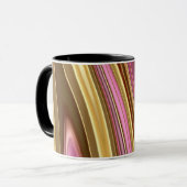 Mug Texture de flux de marbre liquide fluide élégant a (Devant gauche)