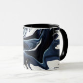 Mug Texture de flux de marbre liquide fluide élégant a (Devant droit)